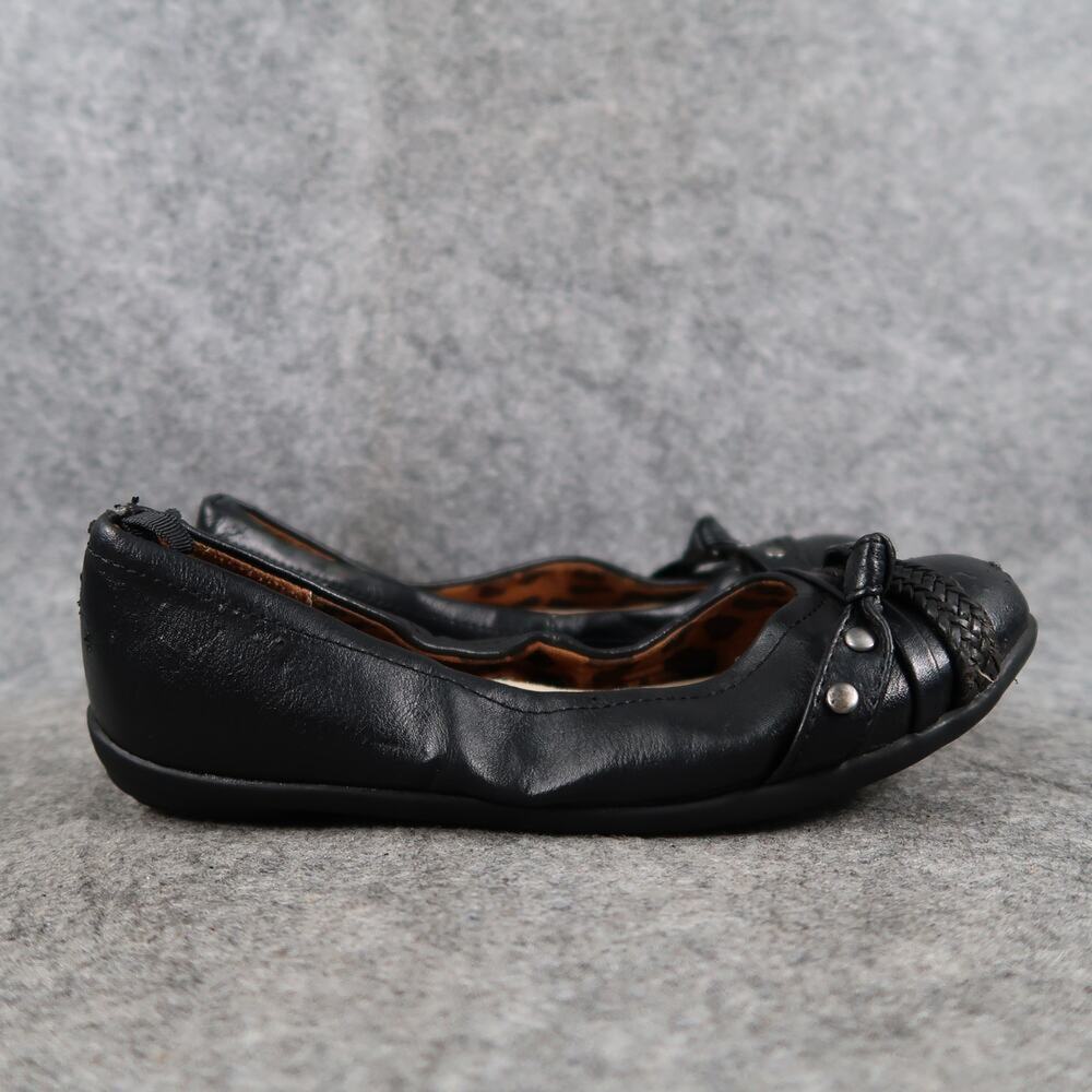 Faded Glory Shoes Kid 13 Ballet Flat Slip On Round Toe Girl Stretch Casual Black